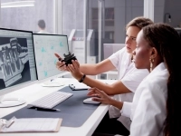 Deux femmes analysant un prototype